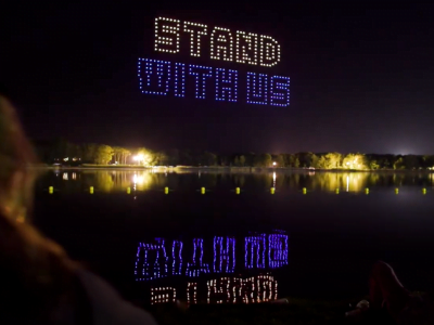 Drone show for Ukraine